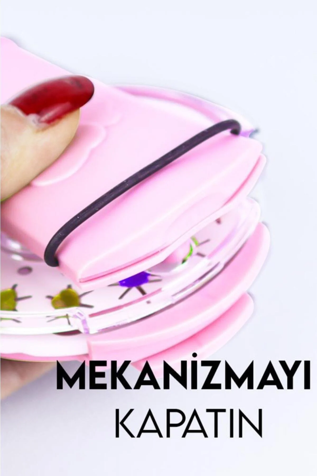 - Klasik Saç Zımba Seti Saç Elmasları Pembe Renk