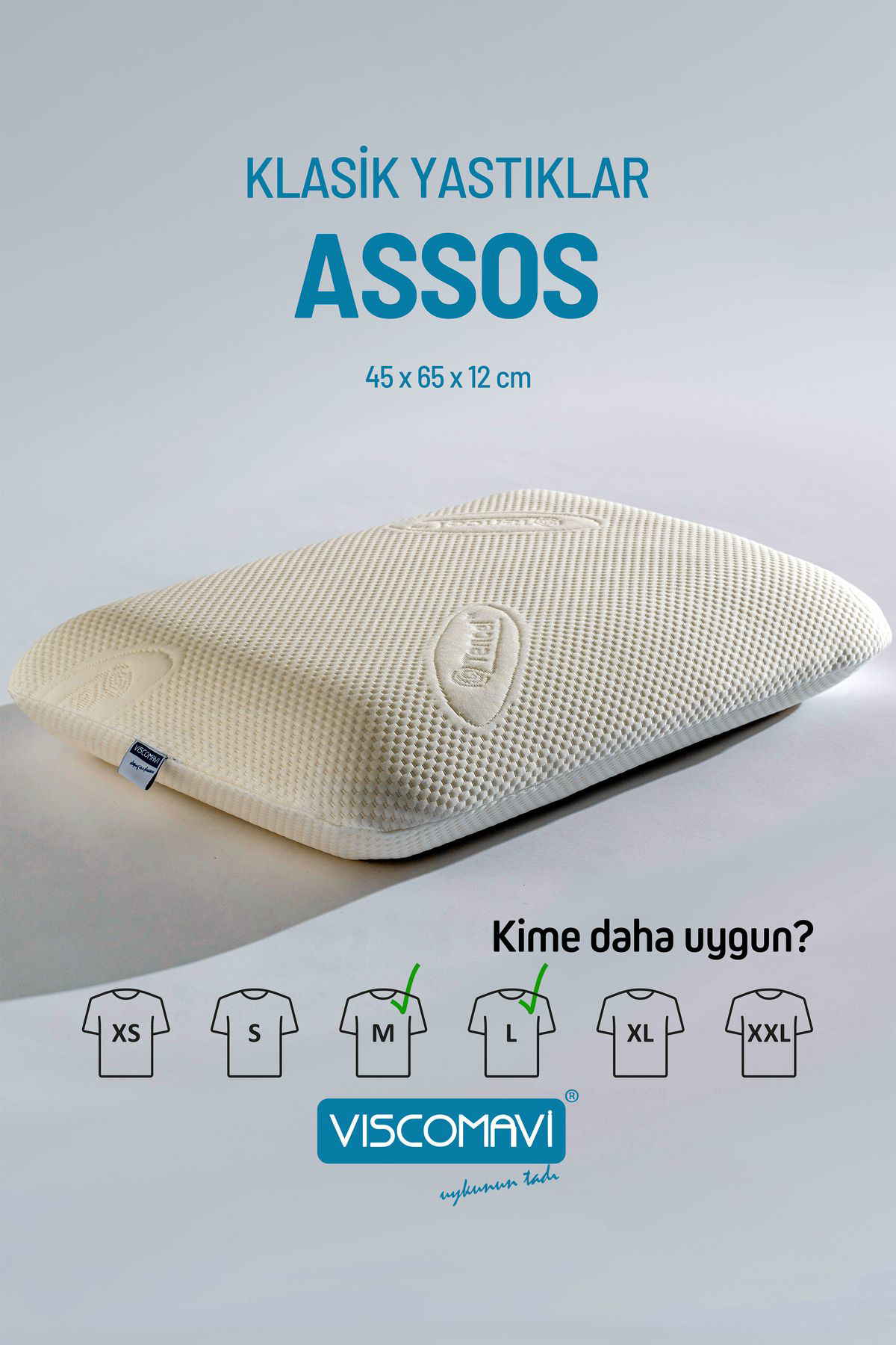 Viscomavi Klasik Visco Yastık (Assos)
