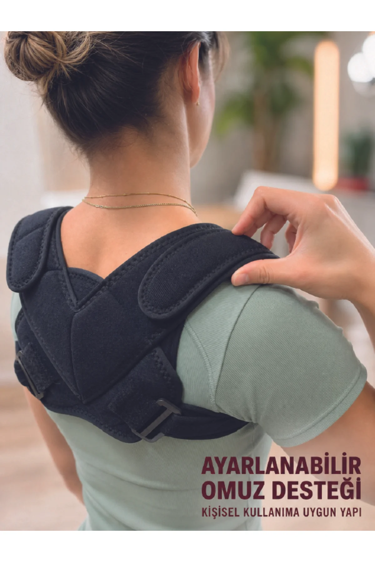 Klavikula Bandajı Köprücük Kemiği Destekli Dik Duruş Aparatı Ayarlanabilir Sırt Desteği Klavikula Bandajı Köprücük Kemiği Destekli Dik Duruş Aparatı Ayarlanabilir Sırt Desteği