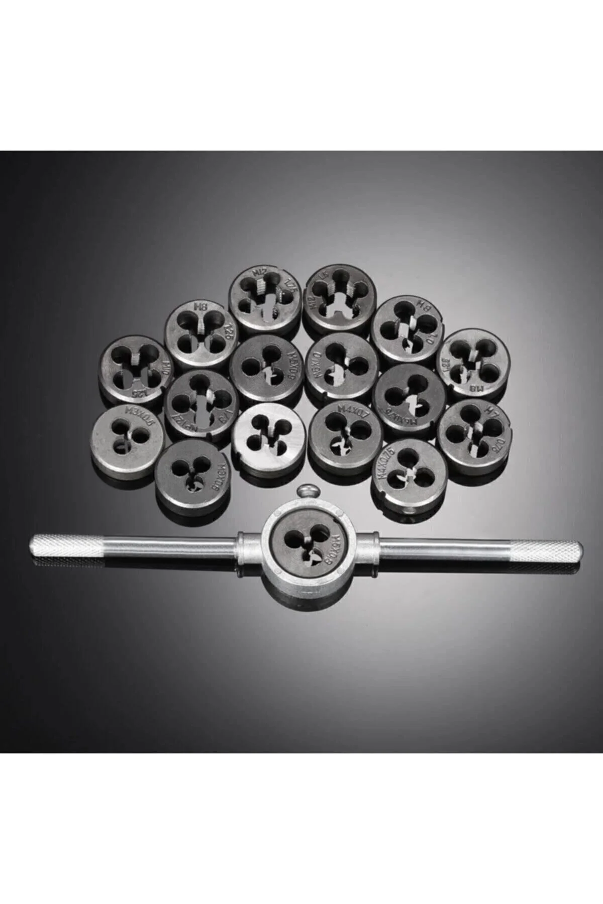 Klavuz 40 Parça Klavuz Açma Seti Pafta Seti Metrik Set Kılavuz Pa