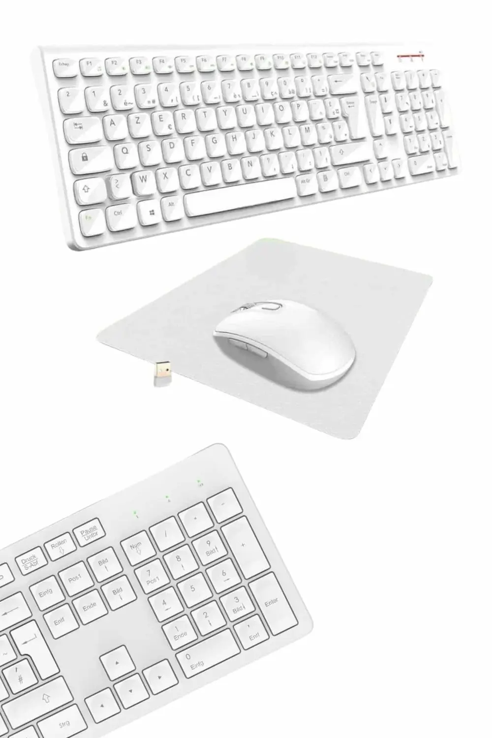 Klavye Mouse Seti Sessiz Kablosuz Türkçe TV PC Uyumlu