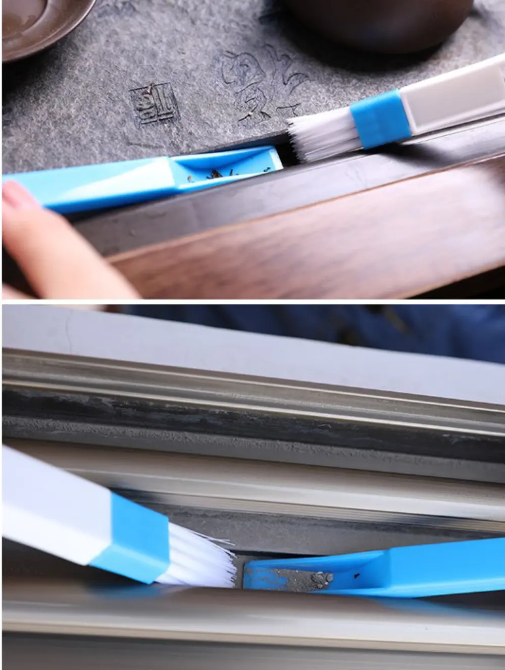Klavye ve Pencere Oluğu Temizleme Fırçası Mini Kürekli Klavye ve Pencere Oluğu Temizleme Fırçası Mini Kürekli