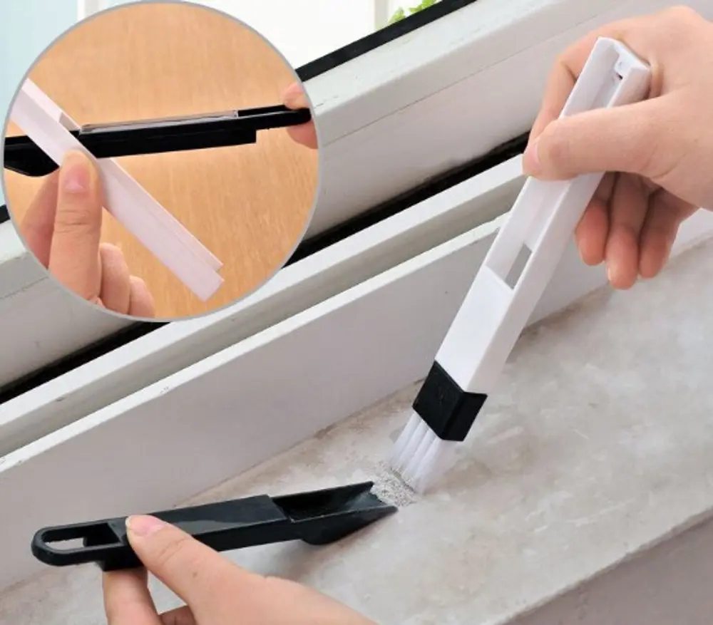 Klavye ve Pencere Oluğu Temizleme Fırçası Mini Kürekli Klavye ve Pencere Oluğu Temizleme Fırçası Mini Kürekli