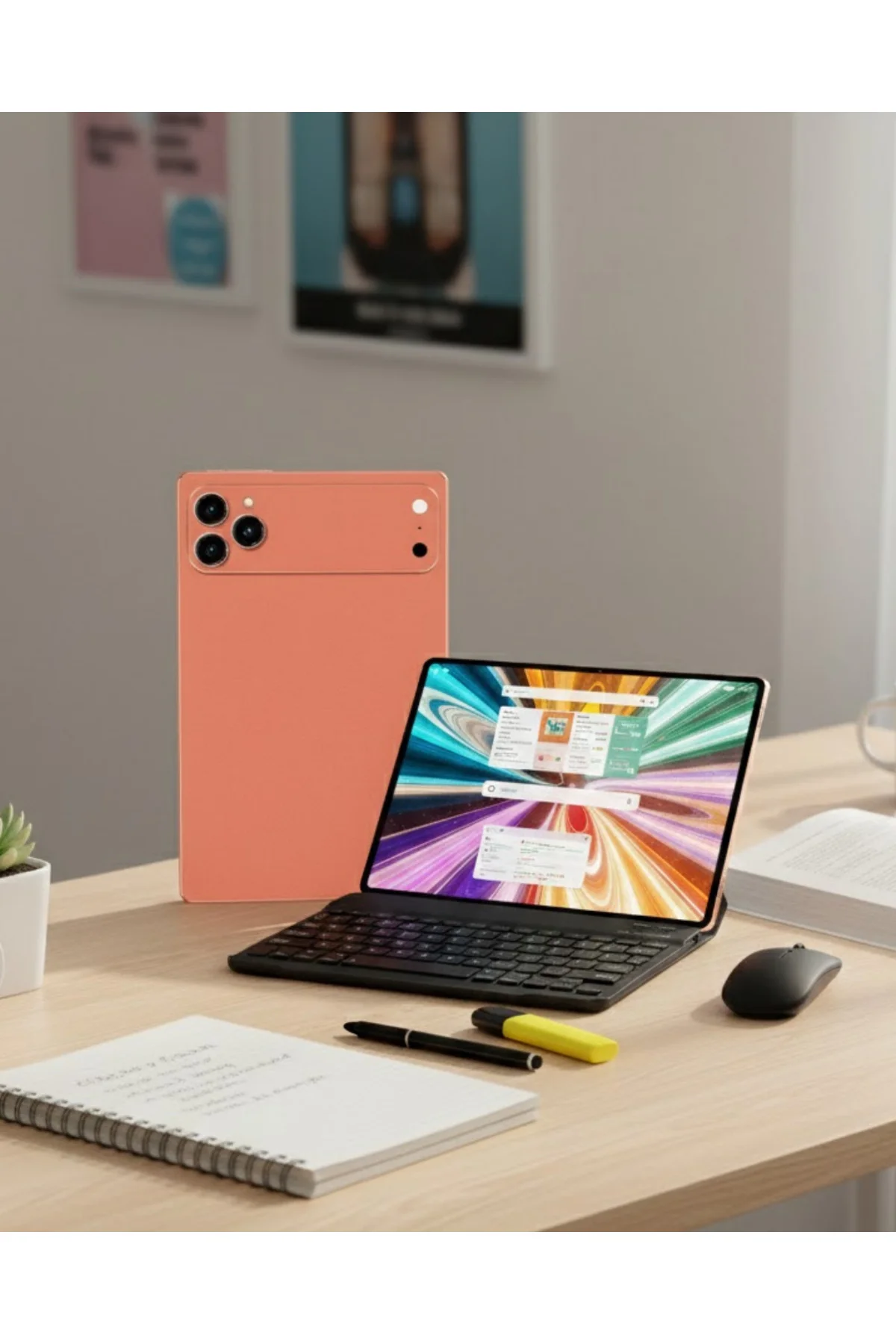 Klavyeli Android Tab Geniş Hafıza Seçenekleri ve IPS Ekran