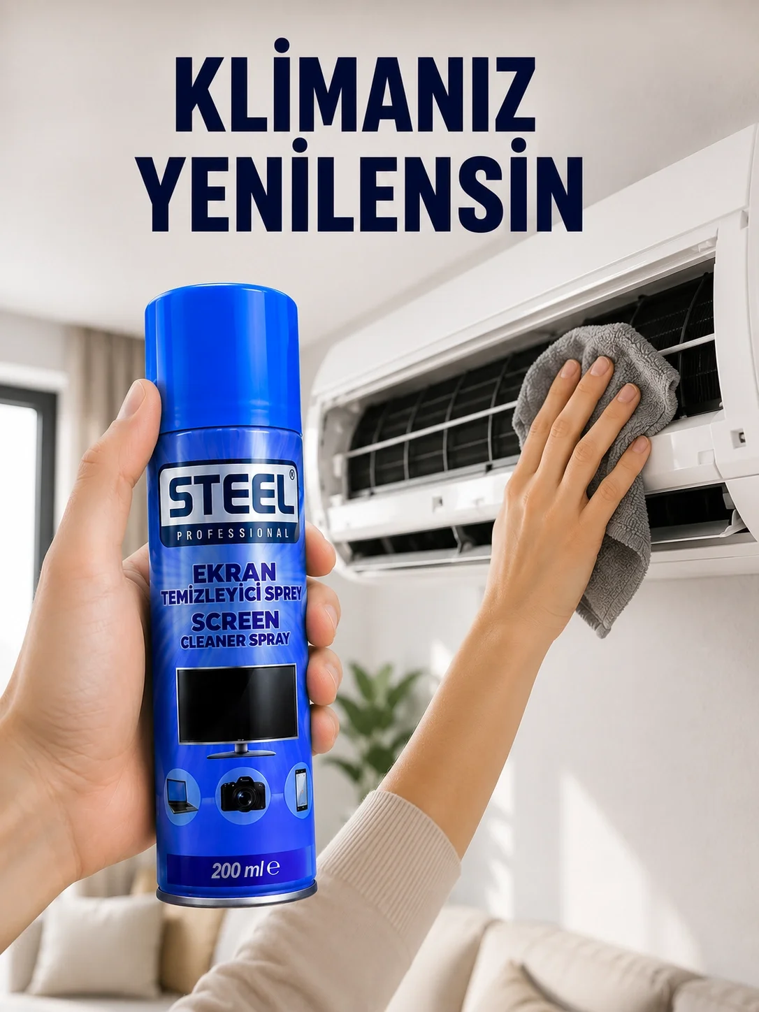 Klima Kanallarında Etkili Temizlik Sağlayan Sprey Klima Kanallarında Etkili Temizlik Sağlayan Sprey