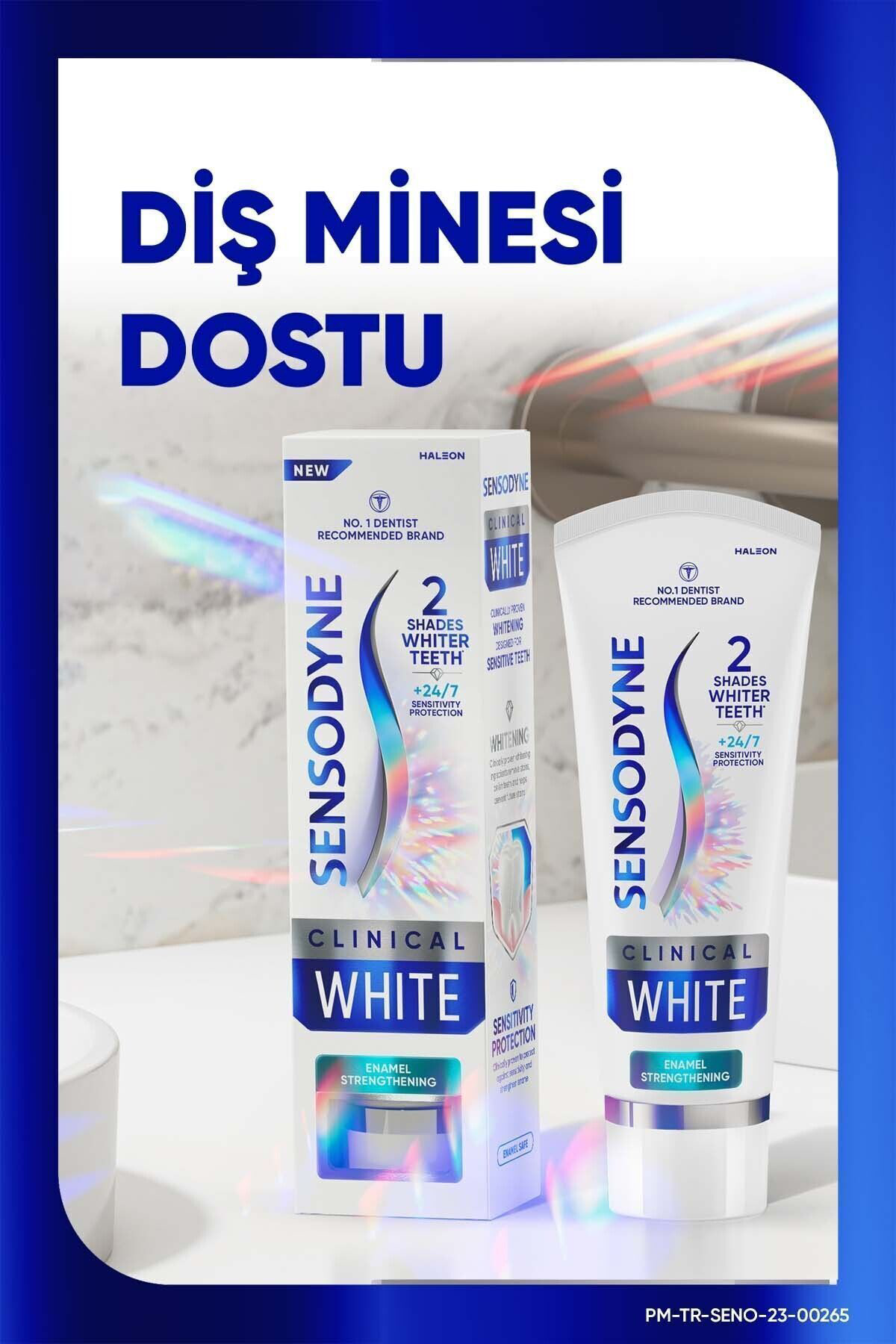 Sensodyne Klinik Beyazlik Güçlü Diş Minesi Diş Macunu 75Ml