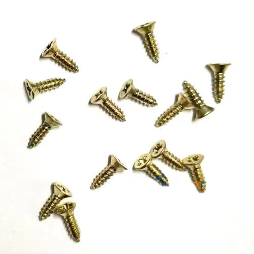 Klips, Menteşe, Ayak, Ağaç, Sunta Vidası 2,2x7,5mm - Sarı 100 Ade