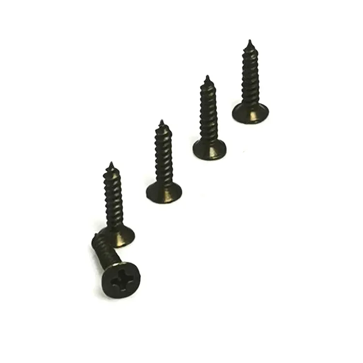 Klips, Menteşe, Ayak, Ağaç, Sunta Vidası 3x13 Mm - Siyah 100 Adet