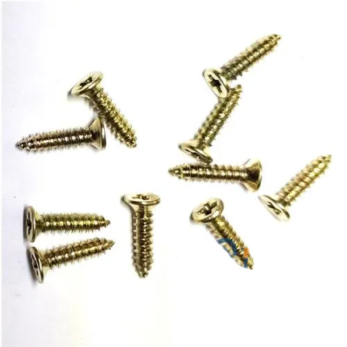 Klips, Menteşe, Ayak, Ağaç, Sunta Vidası 2,2x9,5mm - Sarı 100 Ade