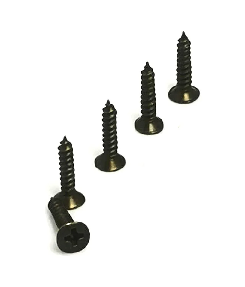 Klips, Menteşe, Ayak, Ağaç, Sunta Vidası 3x13 Mm - Siyah 100 Adet
