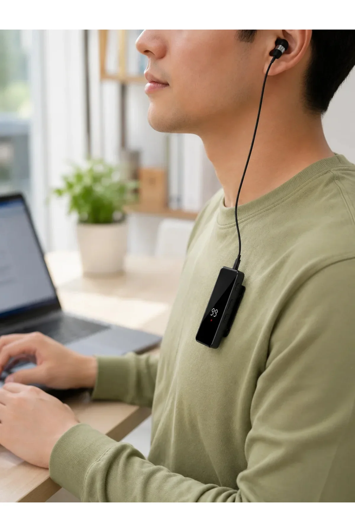 Klipsli Tek Kulaklıklı Kablosuz Bluetooth Kulaklık Dijital Ekranlı Taşınabilir Model Klipsli Tek Kulaklıklı Kablosuz Bluetooth Kulaklık Dijital Ekranlı Taşınabilir Model