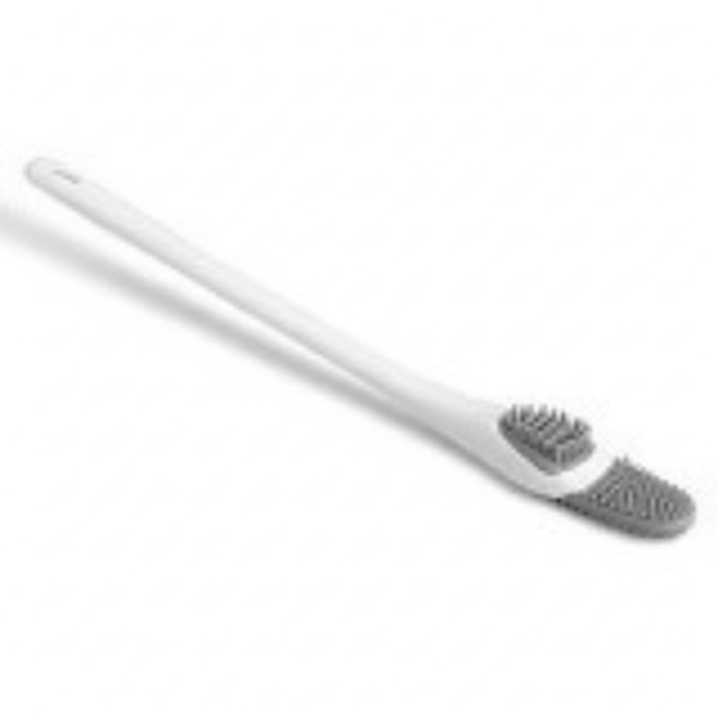 Klozet Detay Temizlik Fırça Seti Silikon Tırtıklı Çift Başlı Fırç