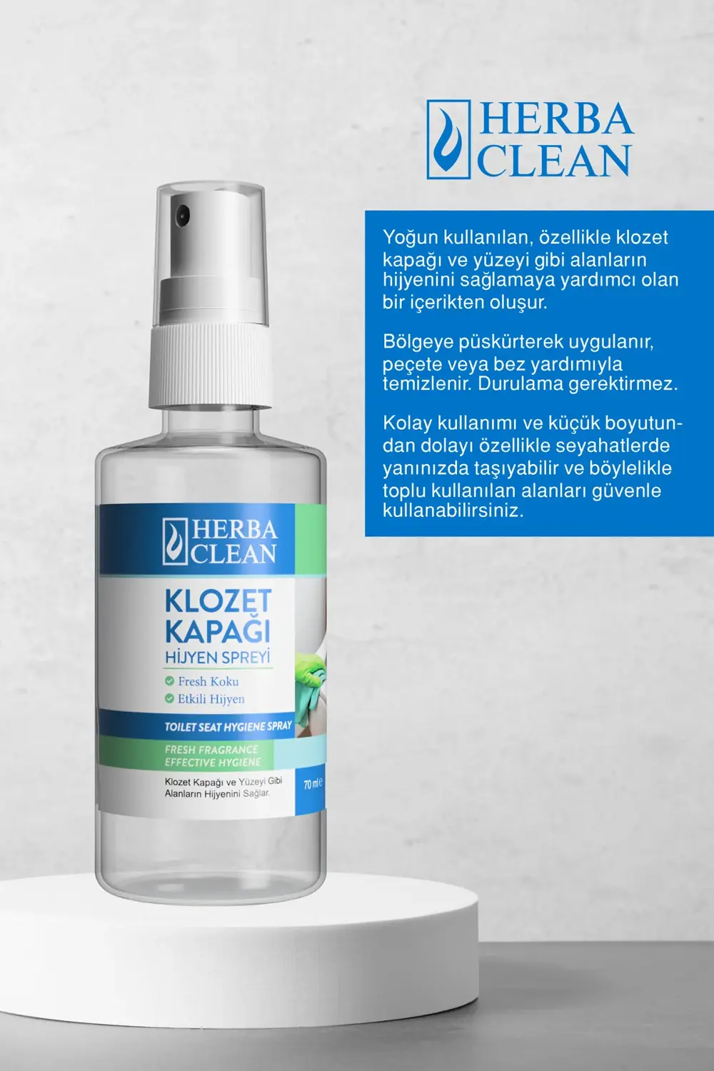 Klozet Kapağı Hijyen Spreyi 70ML