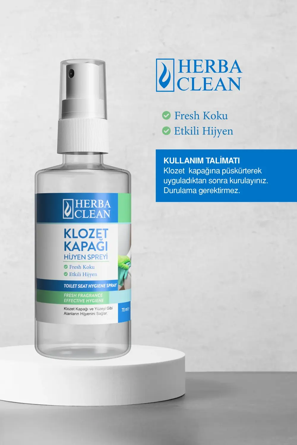 Klozet Kapağı Hijyen Spreyi 70ML