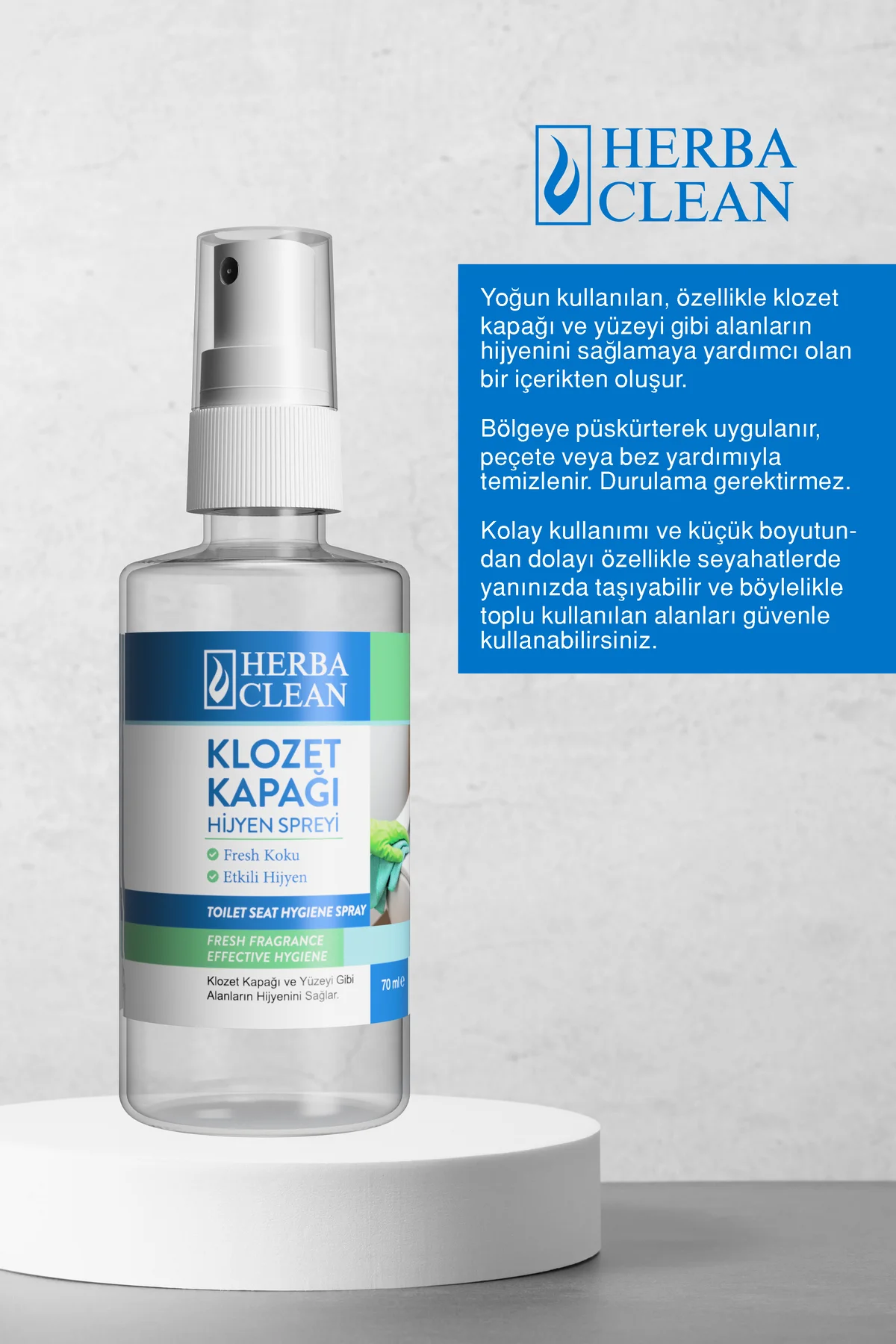 Klozet Kapağı Hijyen Spreyi 70ML