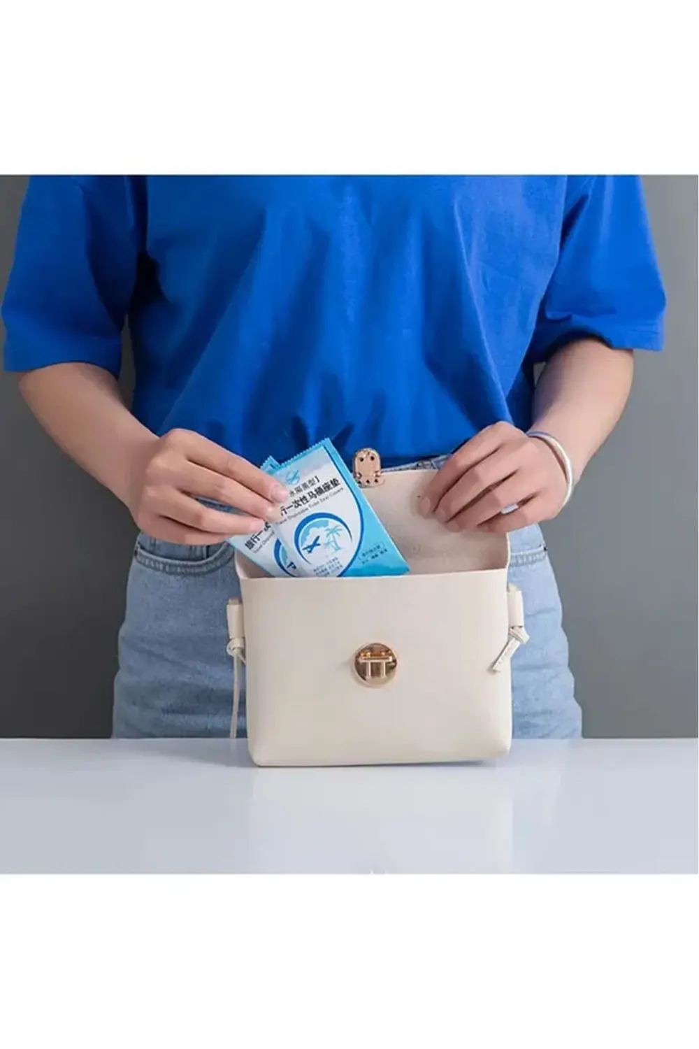 Pazar Kapısı Klozet Kapağı Kılıfı Hijyenik Seyahat Tek Kullanımlık Klozet Wc Ö