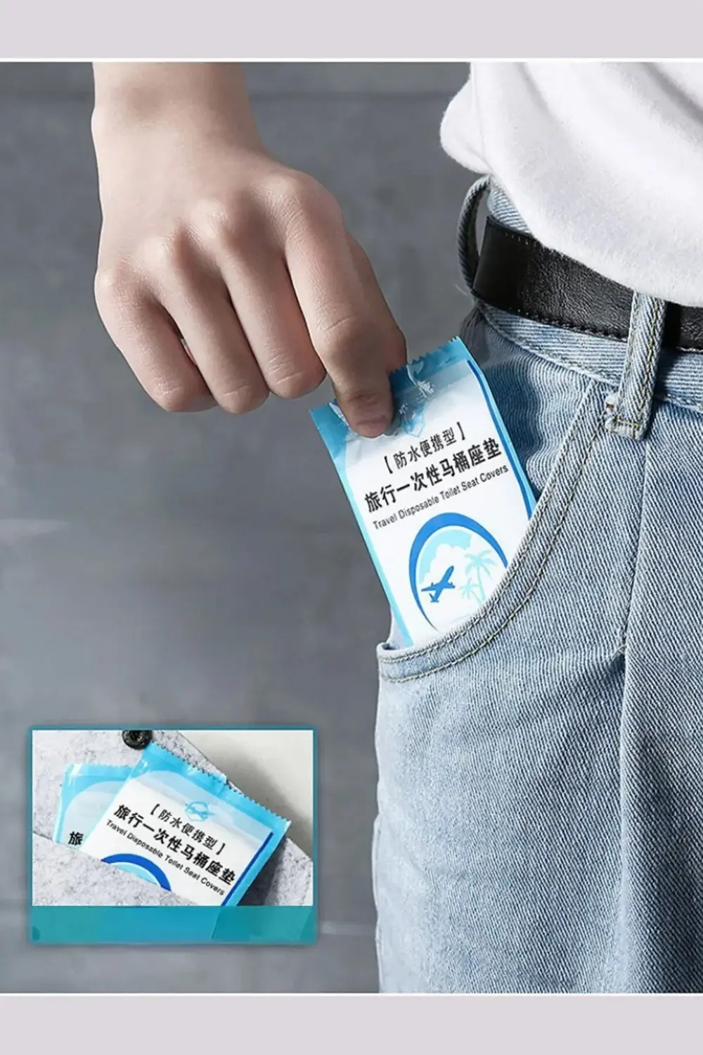 Pazar Kapısı Klozet Kapağı Kılıfı Hijyenik Seyahat Tek Kullanımlık Klozet Wc Ö