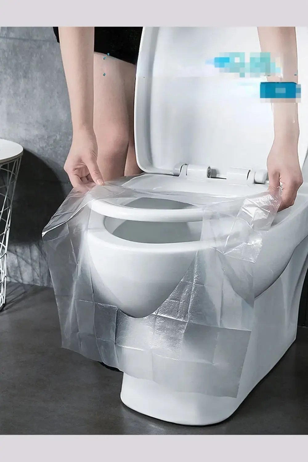 Pazar Kapısı Klozet Kapağı Kılıfı Hijyenik Seyahat Tek Kullanımlık Klozet Wc Ö