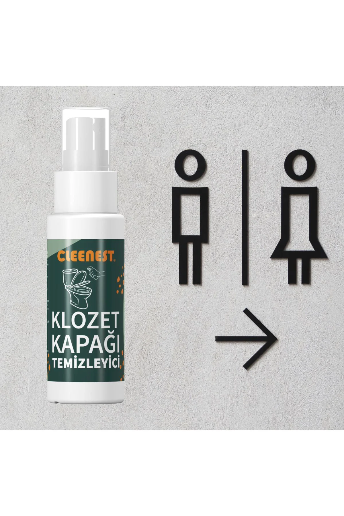 Klozet Kapağı Temizleyici Taşınabilir Spreyli 50 ml