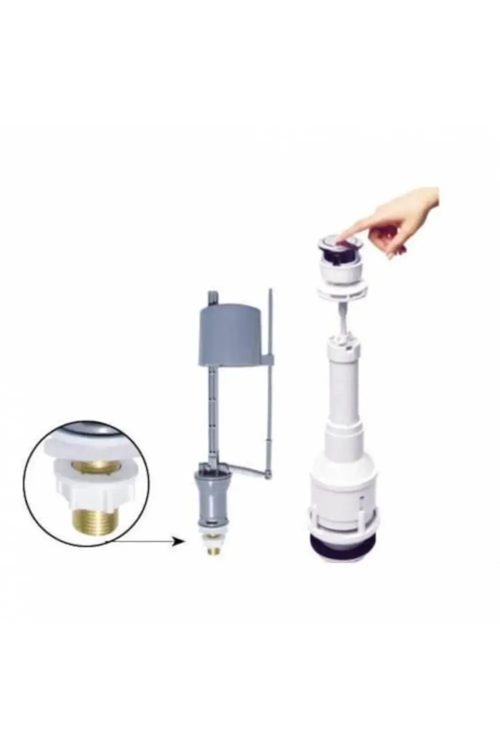 Klozet Sifon Basmalı Rezervuar İç Takım Su Tasarruflu