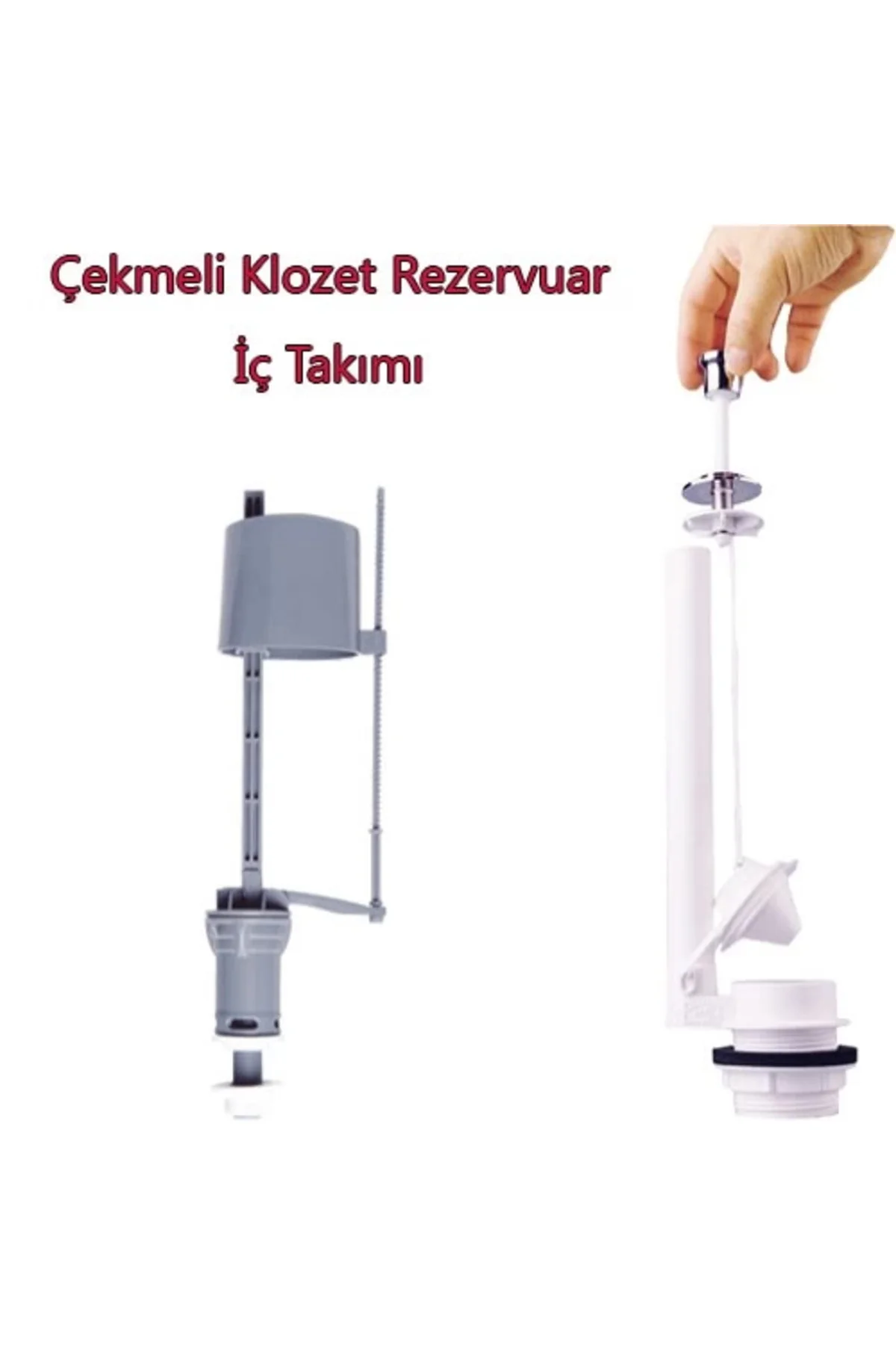 Klozet Sifon Çekmeli Rezervuar İç Takım Su Tasarruflu Seramik
