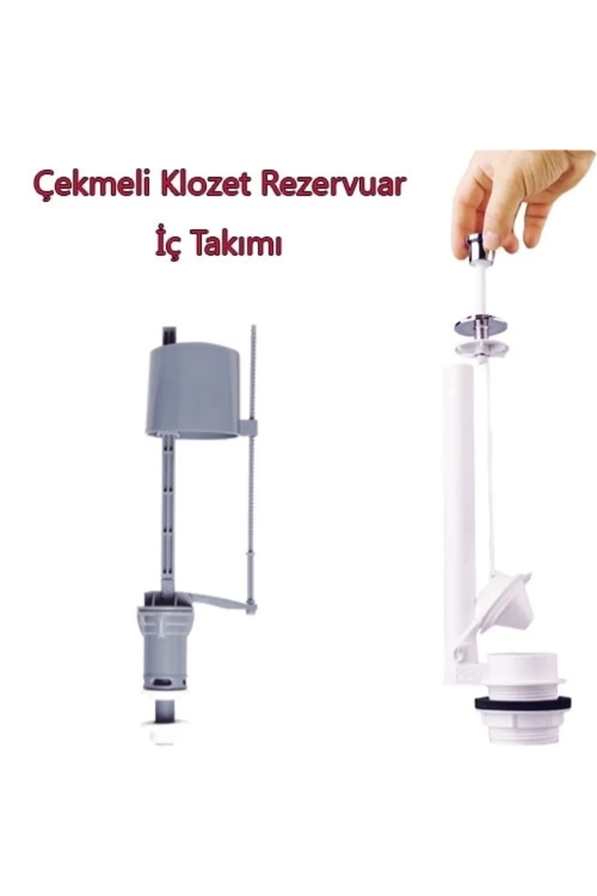 Klozet Sifon Çekmeli Rezervuar İç Takım Su Tasarruflu Seramik