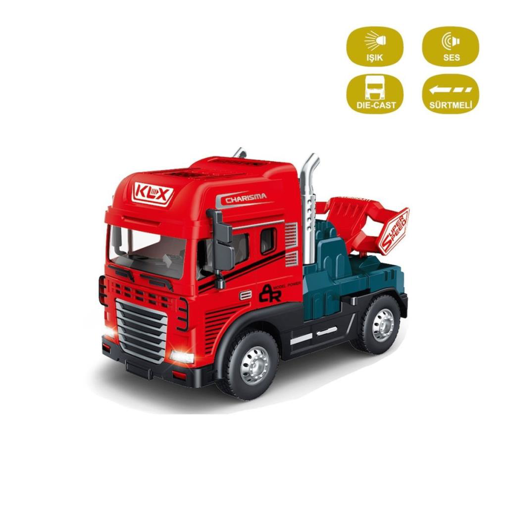 KLX600-344 Sürtmeli Işıklı Müzikli Çekici Tır Kafası 1:24 Oyuncak KLX600-344 Sürtmeli Işıklı Müzikli Çekici Tır Kafası 1:24 Oyuncak