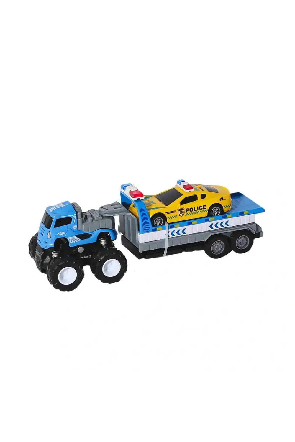 KLX600-361 Sürtmeli Die Cast 4x4 Polis Arabası Taşıyıcılı -Vardem