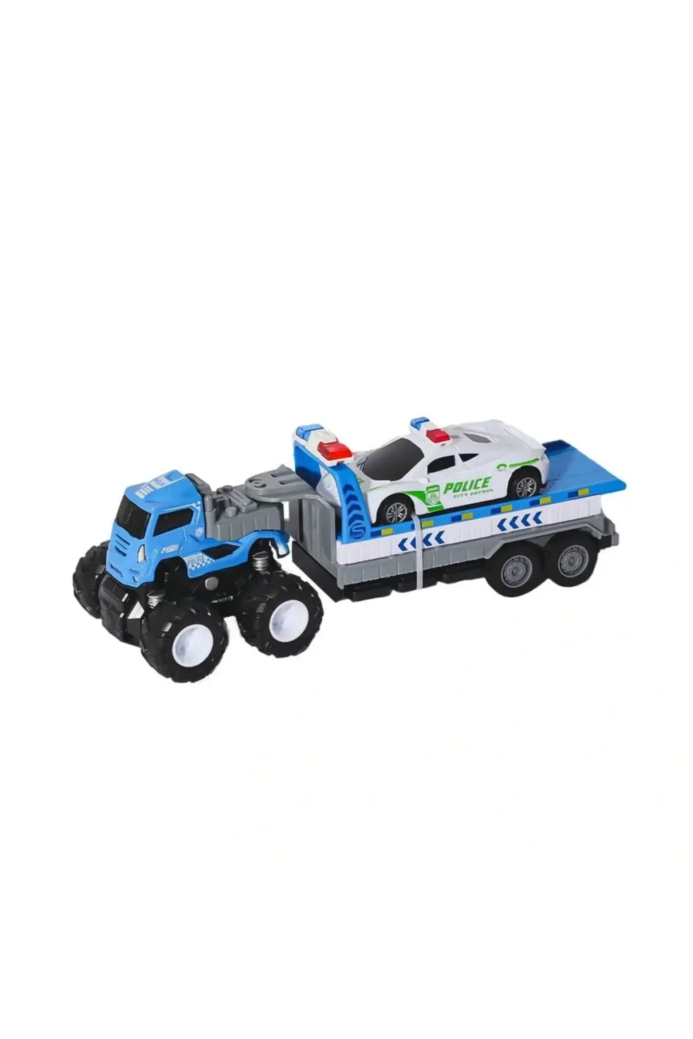 KLX600-361 Sürtmeli Die Cast 4x4 Polis Arabası Taşıyıcılı -Vardem
