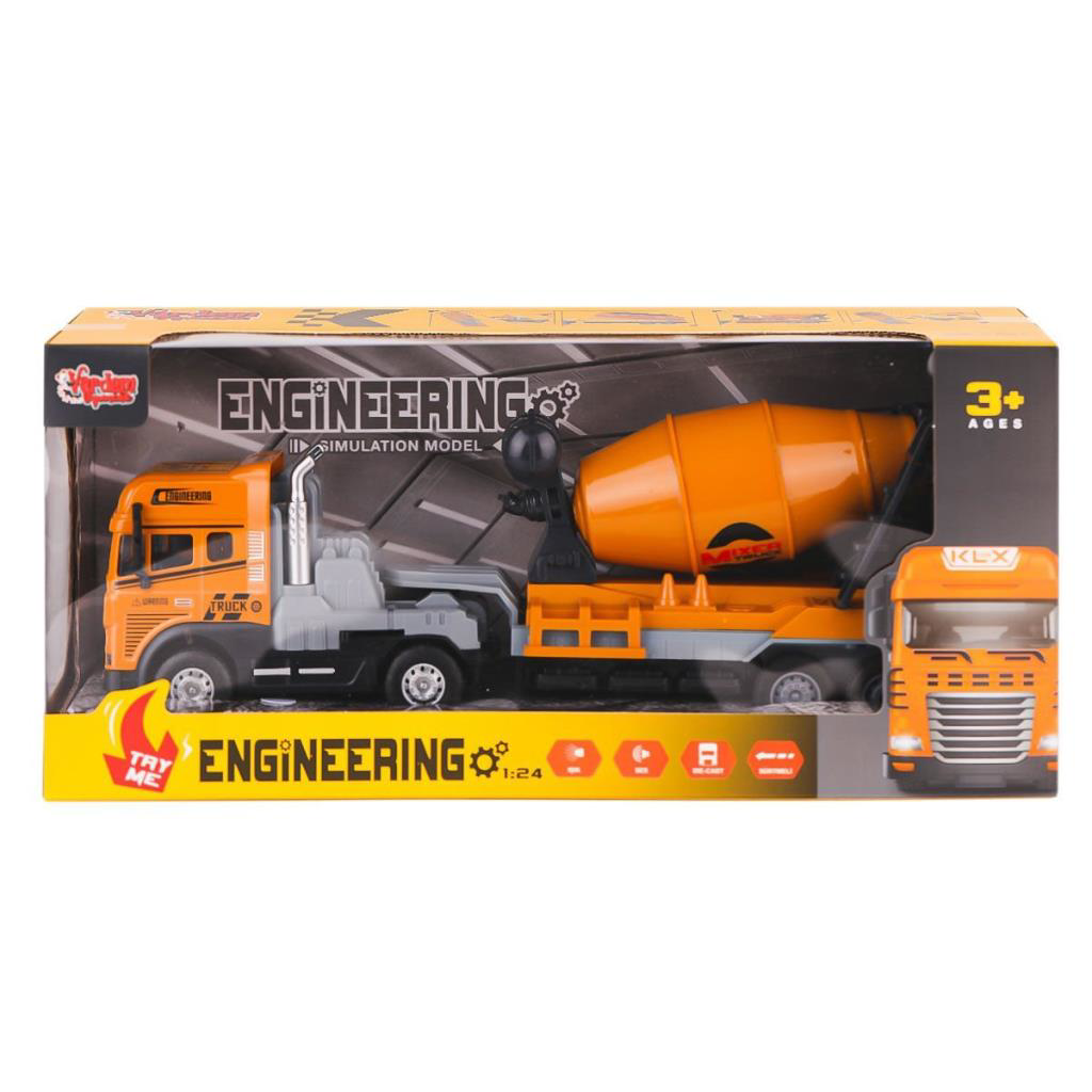 KLX800-241-42-43-44 Işıklı Müzikli İnşaat Tırı 1:24 Oyuncak