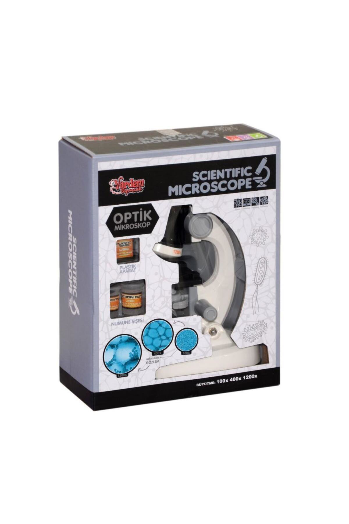 Nessiworld Km-1012A-1 1013A-1 İşıklı Objektif Bilim Mikroskopu -Vardem