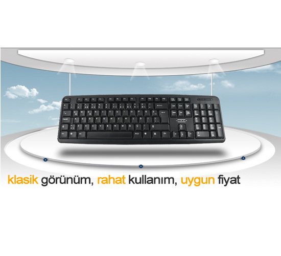 Hiper Km-3055 Standart Klavye Usb Siyah