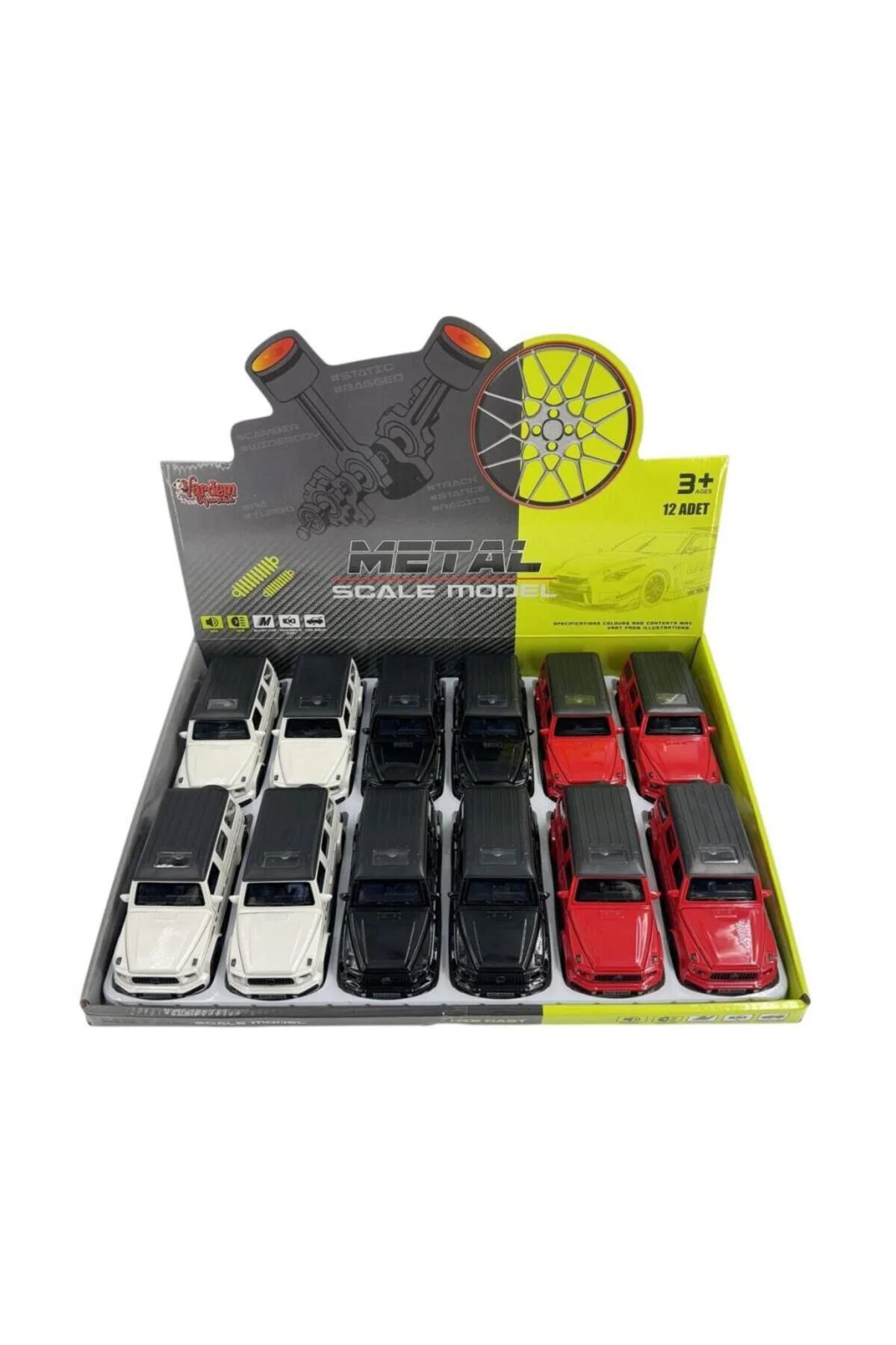 KM-3271D Vardem Çek Bırak Işıklı ve Sesli Model Mrs Metal Araba 1:24(ADET FİYATIDR)