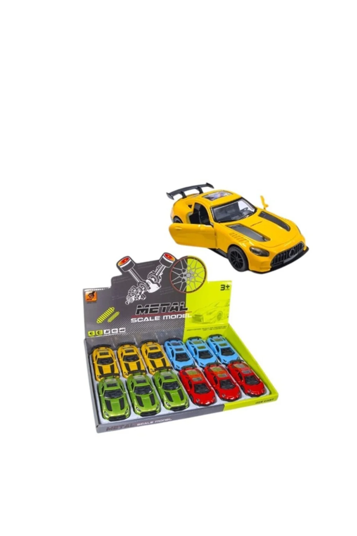 KM36201C-1-2-3-4 Vardem Çek Bırak Metal Araba 1:36
