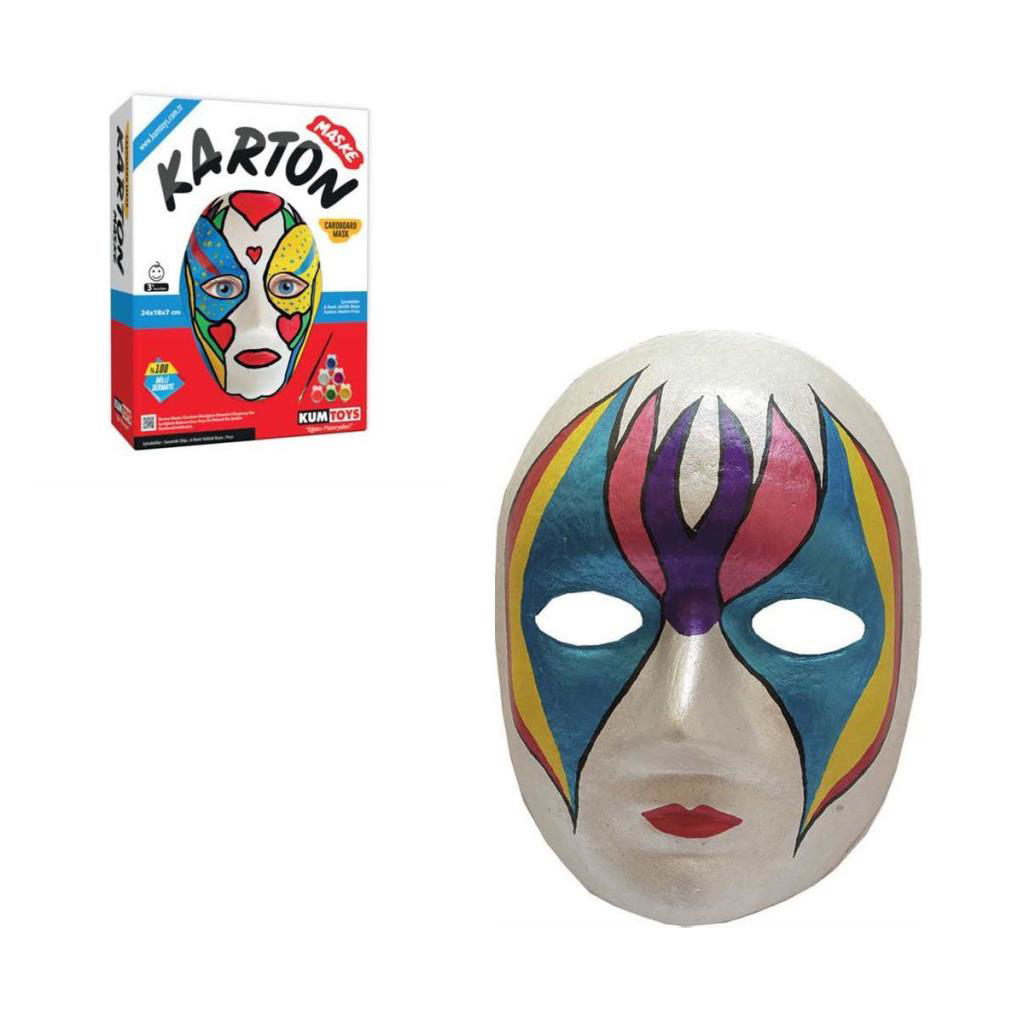 KM5308 Karton Maske Boyama Seti -Kumtoys KM5308 Karton Maske Boyama Seti -Kumtoys