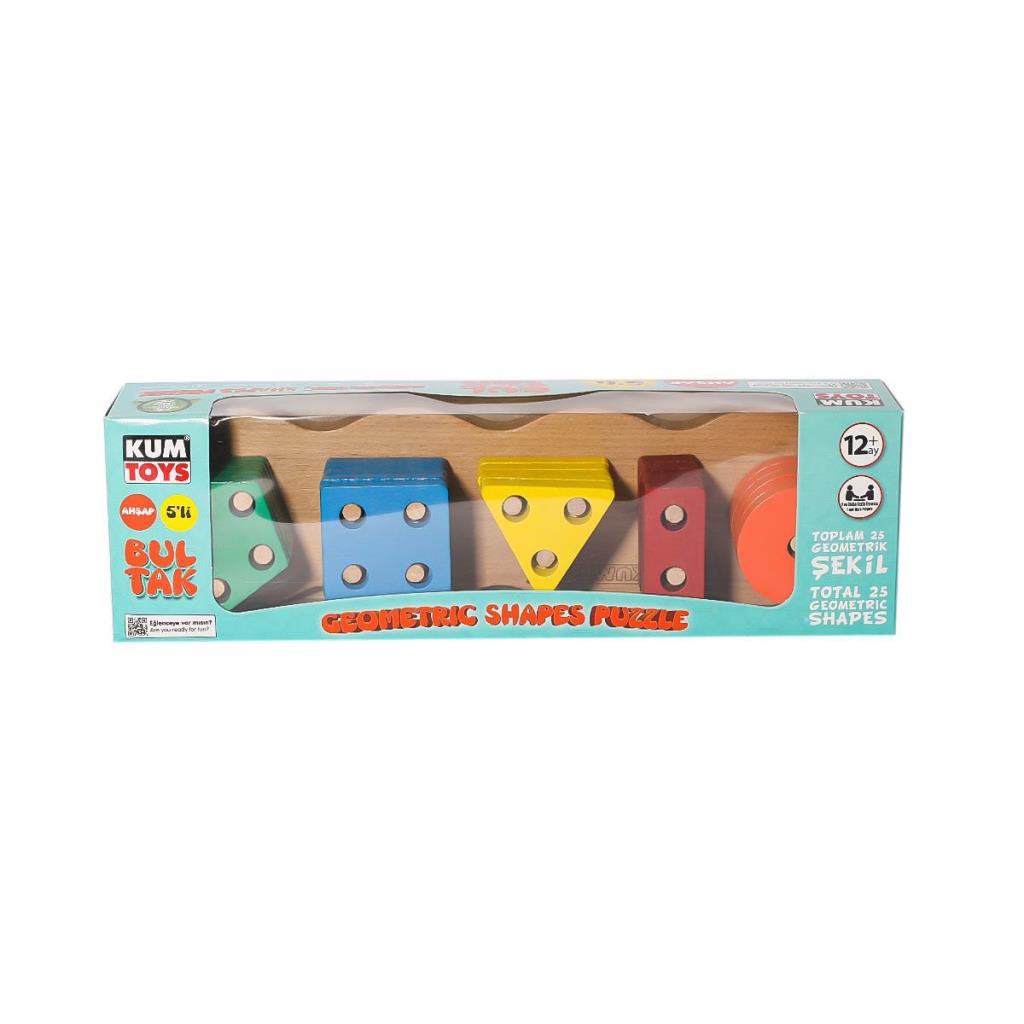 KM5656 Ahşap Beşli Bultak -Kumtoys