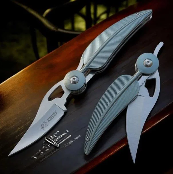 Knife Kızılderili Tüy Çakı Yeşil