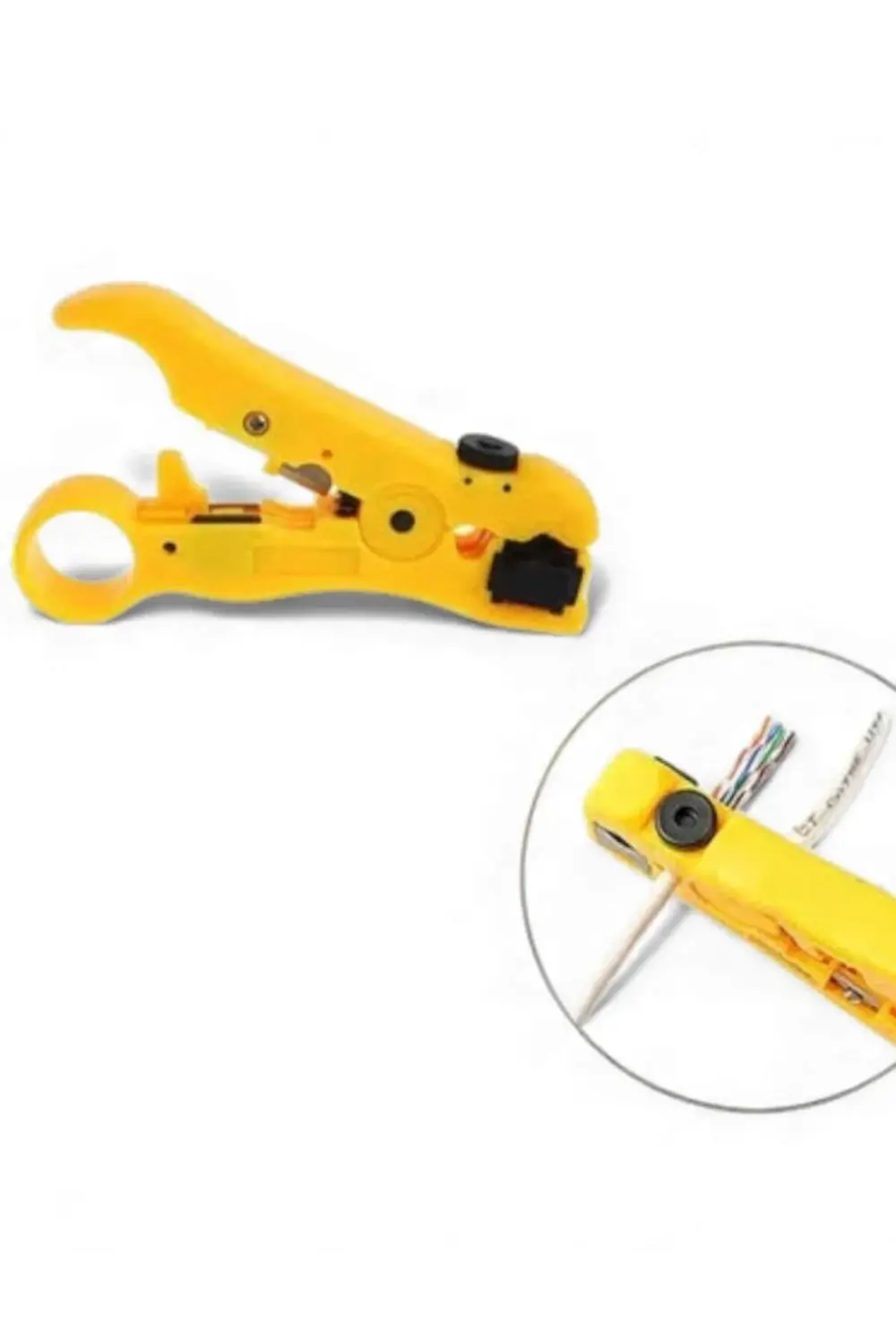 Koaksiyel Flat Kablo Soyucu | RG59 RG6 RG7 RG11 Uyumlu, Kamera ve