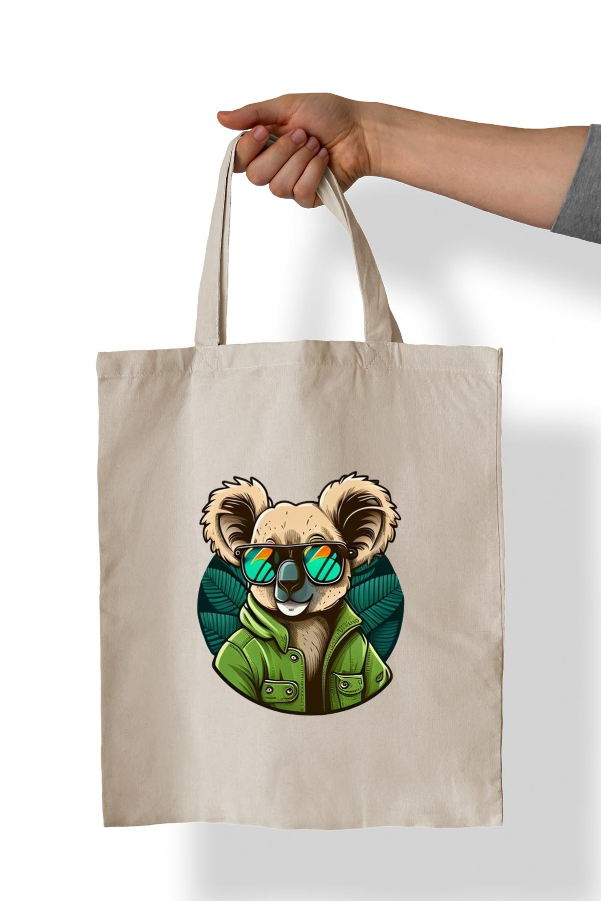 Remonz Koala Baskili %100 Pamuk 35X38 Cm Bez Çanta