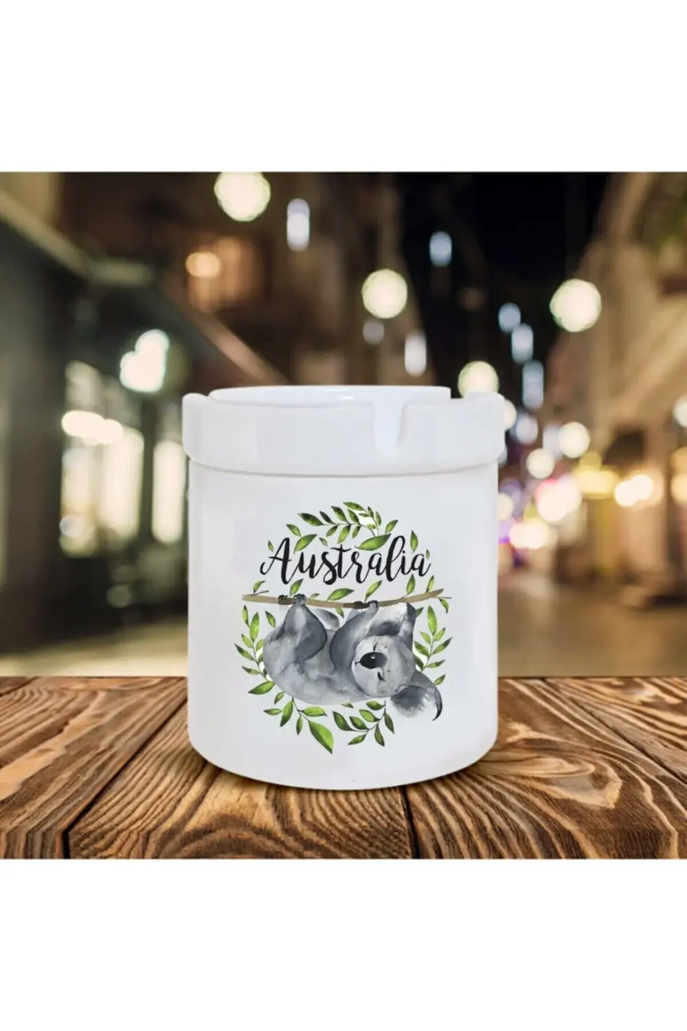 Koala Temalı Seramik Şık Küllük