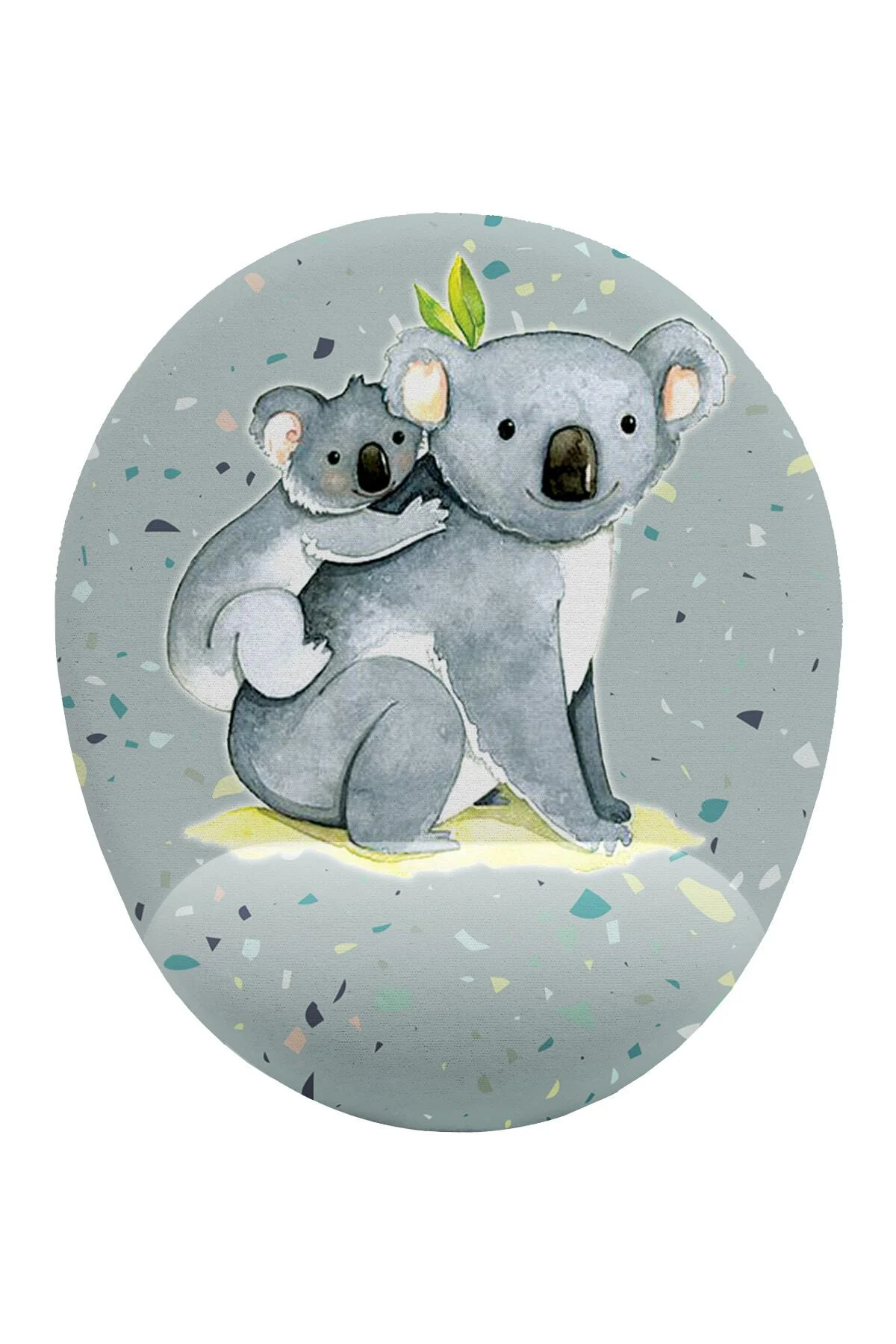 Koala Ve Yavrusu Bilek Destekli Mouse Pad Ergonomik Kaymaz Taban Mousepad Fare Altlığı