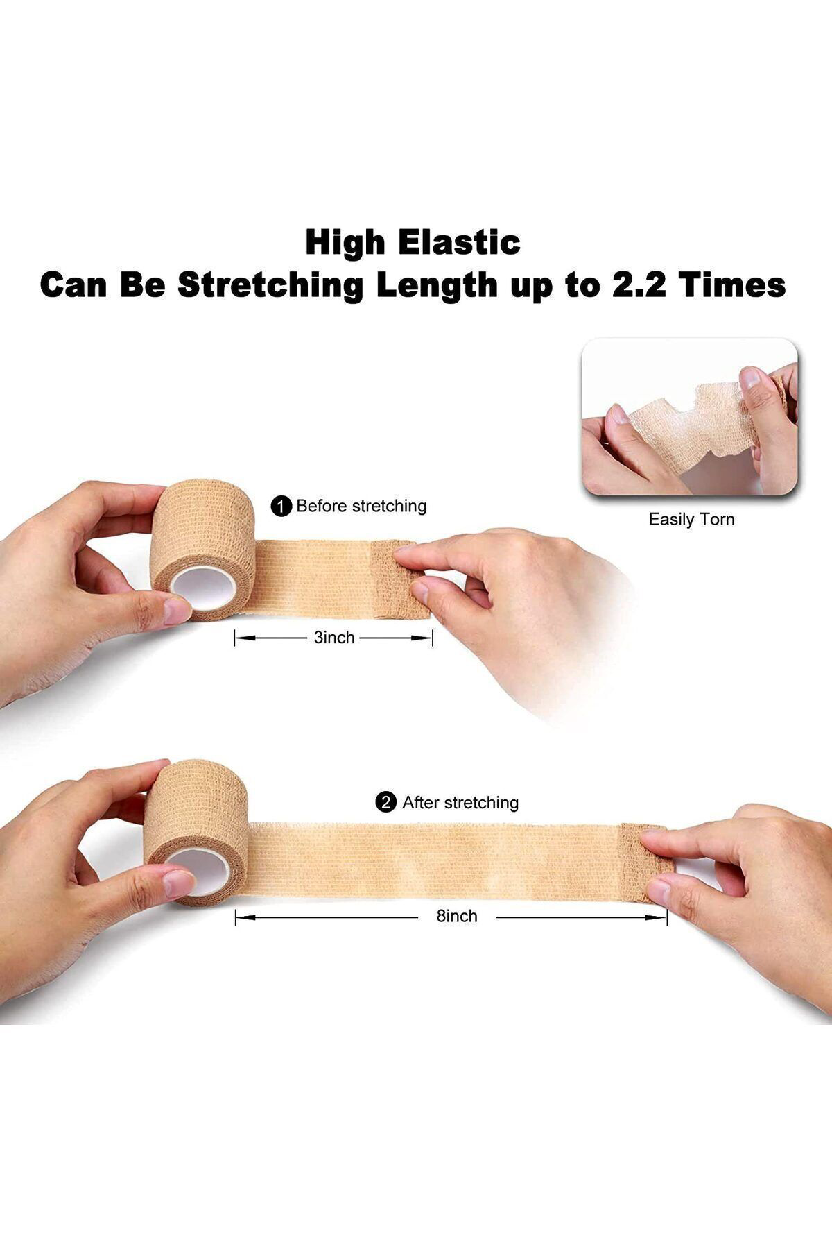 Koban Bandajı Kendinden Yapışkanlı Bandaj Coban Bandajı Sargı Ban