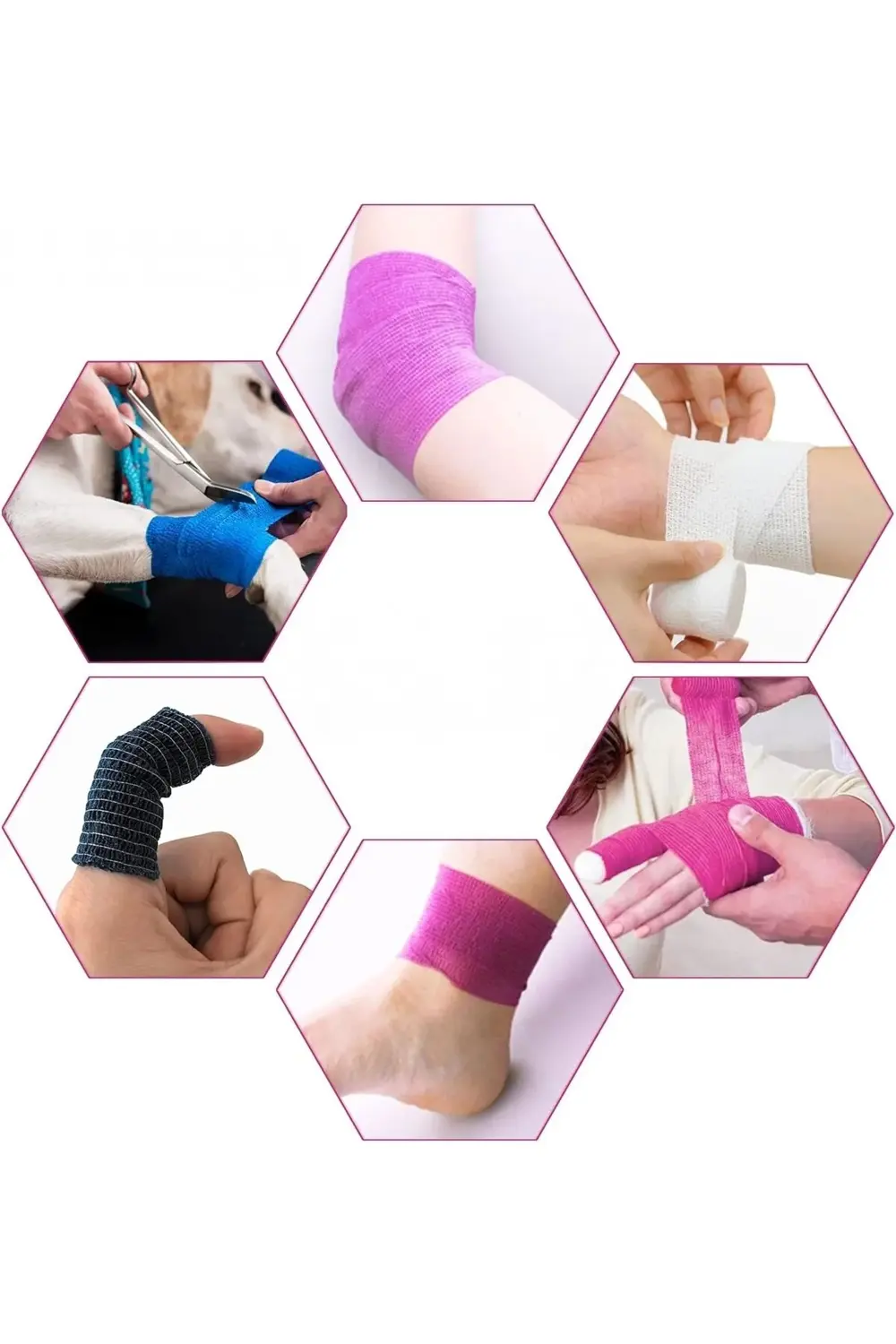 Koban Bandajı Kendinden Yapışkanlı Bandaj Coban Bandajı Sargı Ban