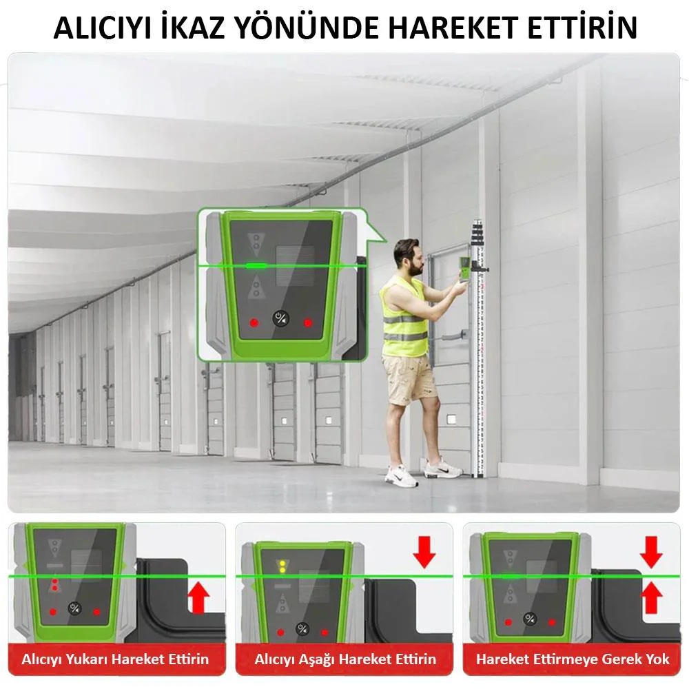 KOBB KBL8RG 60M Lazer Hizalama Dedektörü KOBB KBL8RG 60M Lazer Hizalama Dedektörü Fiyatı, Yorumları ve Özellikleri