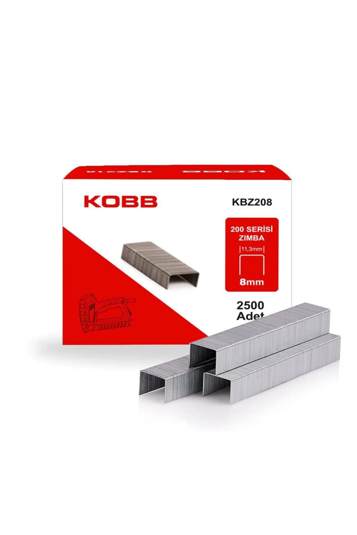 Kobb KBZ208 8 mm 2500 Adet Zımba Teli
