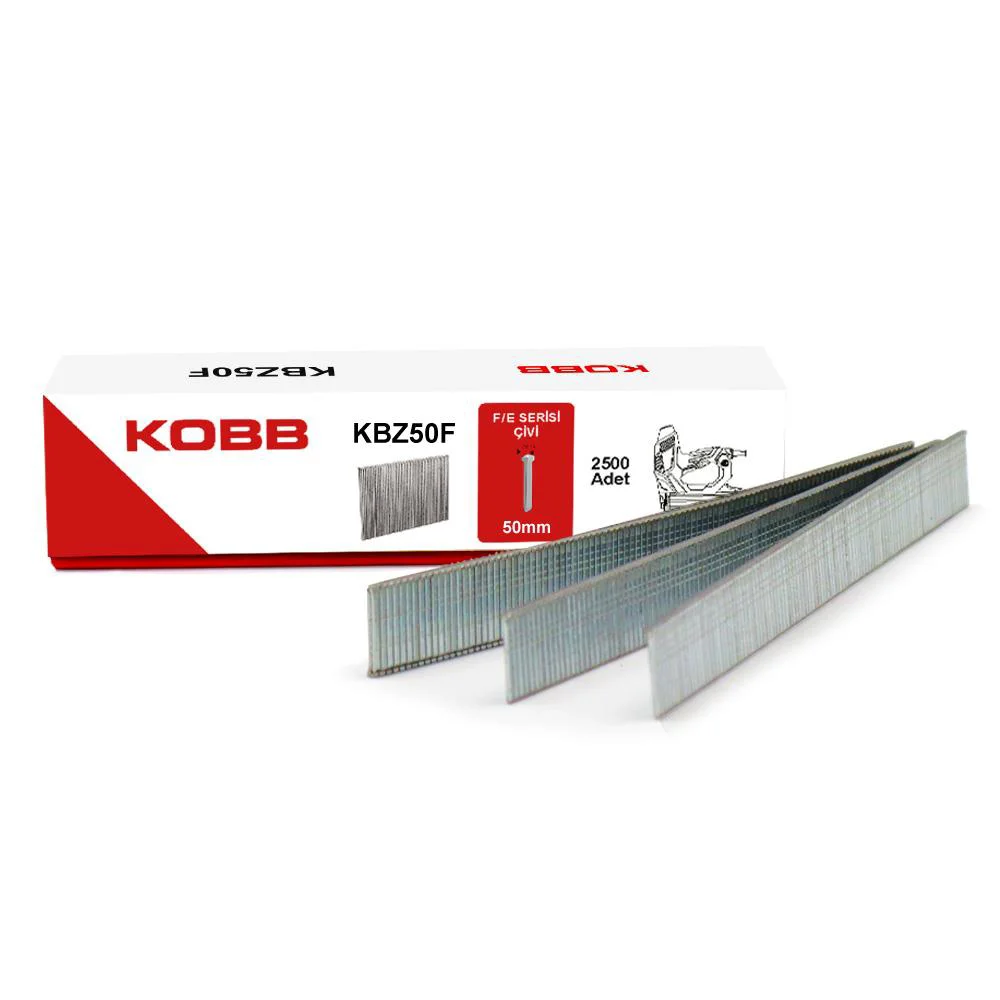 KOBB KBZ50F 50mm 2500 Adet F/E/J/8 Serisi Ağır Hizmet Tipi Kesik Başlı Çivi KOBB KBZ50F 50mm 2500 Adet F/E/J/8 Serisi Ağır Hizmet Tipi Kesik Başlı Çivi Fiyatı, Yorumları ve Özellikleri