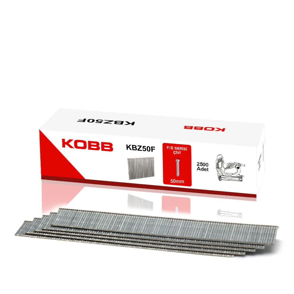 KOBB KBZ50F 50mm 2500 Adet F/E/J/8 Serisi Ağır Hizmet Tipi Kesik Başlı Çivi KOBB KBZ50F 50mm 2500 Adet F/E/J/8 Serisi Ağır Hizmet Tipi Kesik Başlı Çivi Fiyatı, Yorumları ve Özellikleri