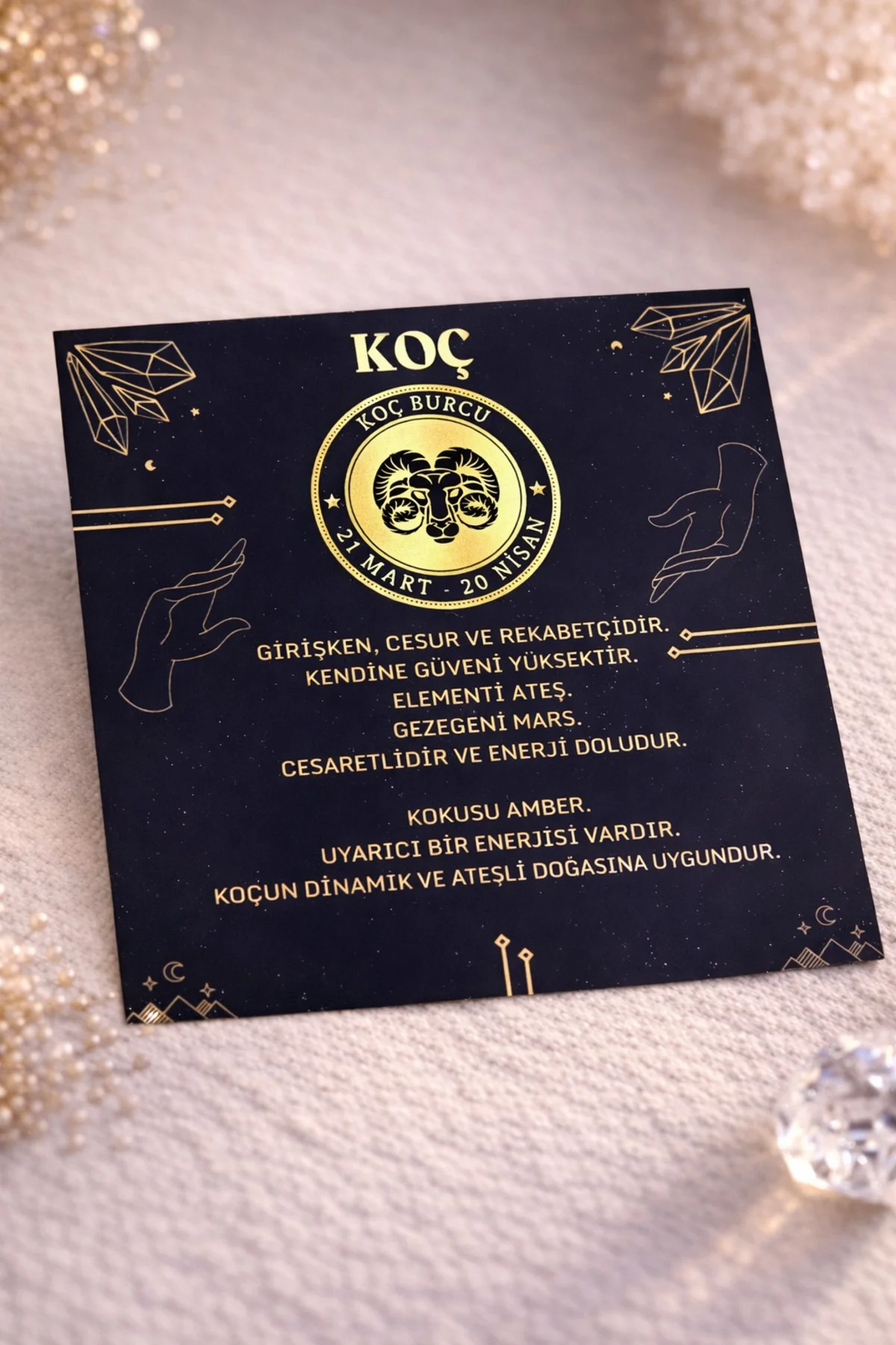 Koç Burç Kişiye Özel Mum Seti %100 Doğal (Soya Wax)