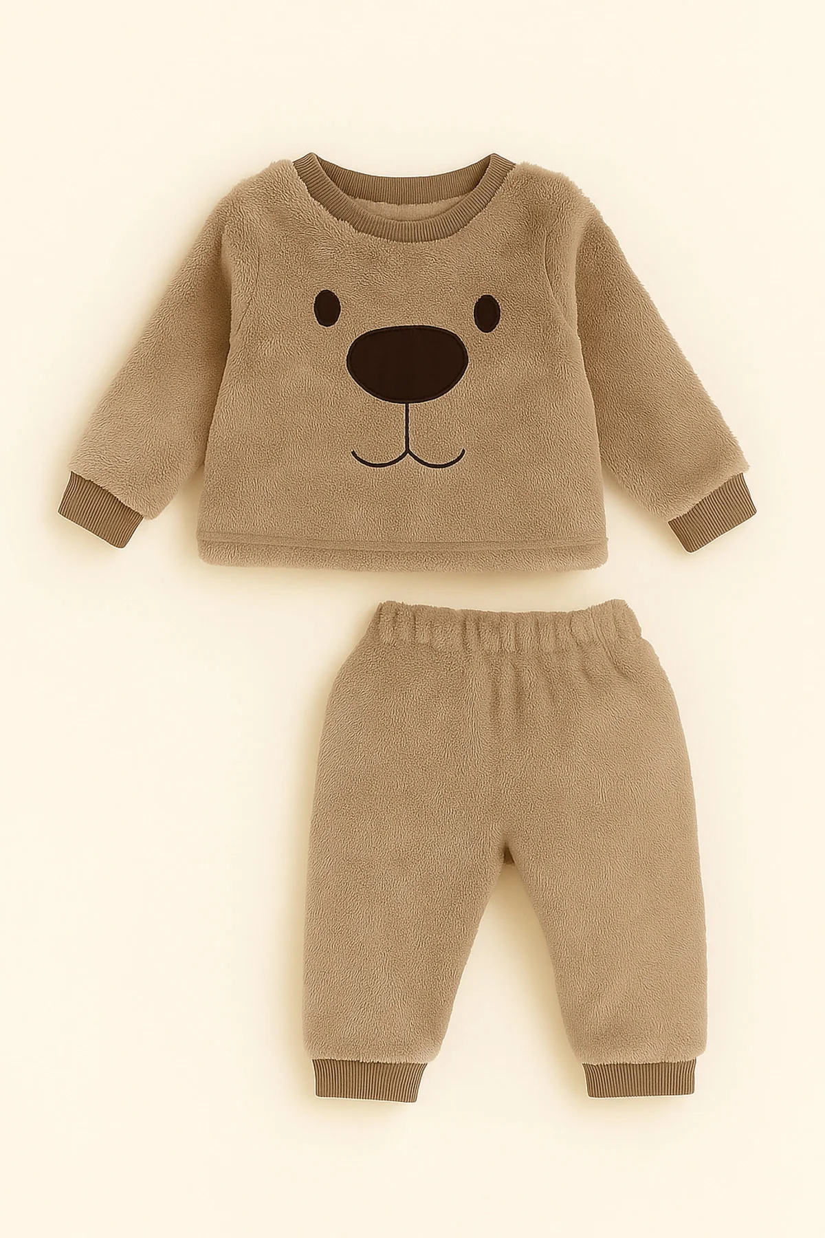 Koca Burunlu Ayıcık Unisex Kışlık Yeni Sezon Bebek ve Çocuk Polar