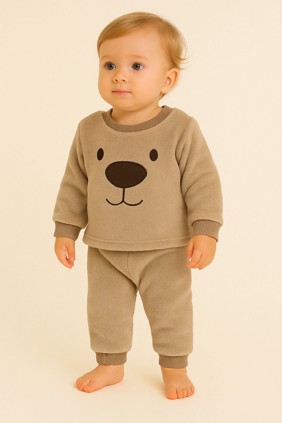 Oz Baby Koca Burunlu Ayıcık Unisex Kışlık Yeni Sezon Bebek Ve Çocuk Polar